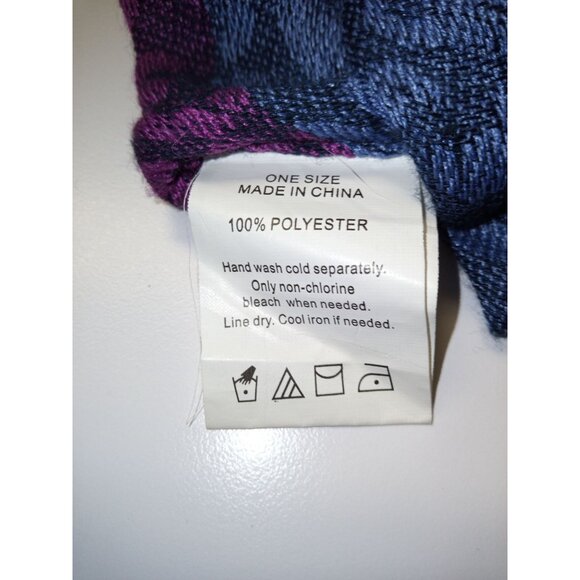 Leopard/Tiger Multi-Color Pink Blue Infinity Scarf One Size - Picture 5 of 5